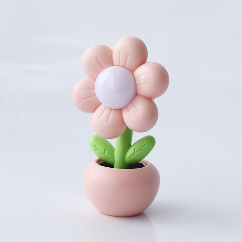 

Mini small flower cute bedroom night light creative bedside ornament cream glue DIY night light birthday gift desk lamp розовый