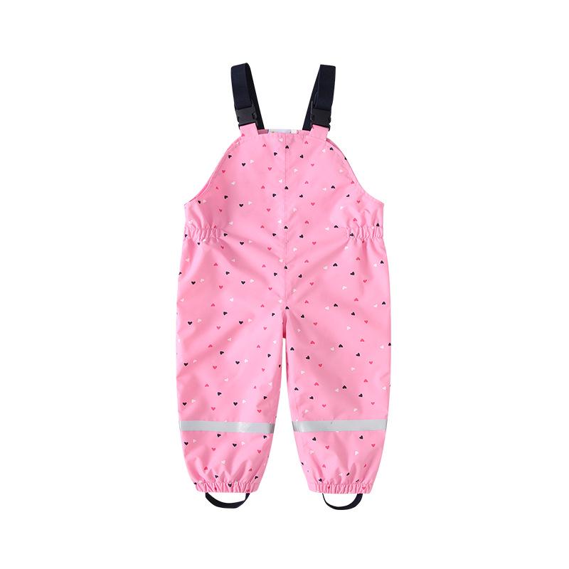 HONEYKING Pink Kids' Waterproof Windbreaker & Rain Pants Set