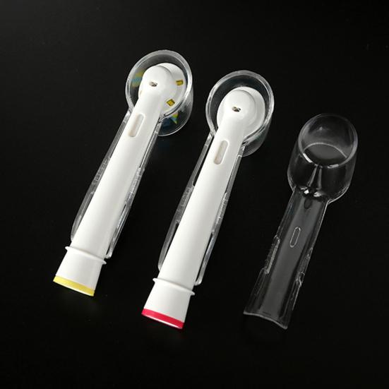 4Pcs Toothbrush Head Cover Dustproof Reusable Transparent Electric Toothbrush Heads Protection Case for Oral-B