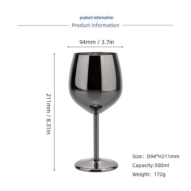 Europäisches Luxus-Wein- und Champagnerglas aus Edelstahl