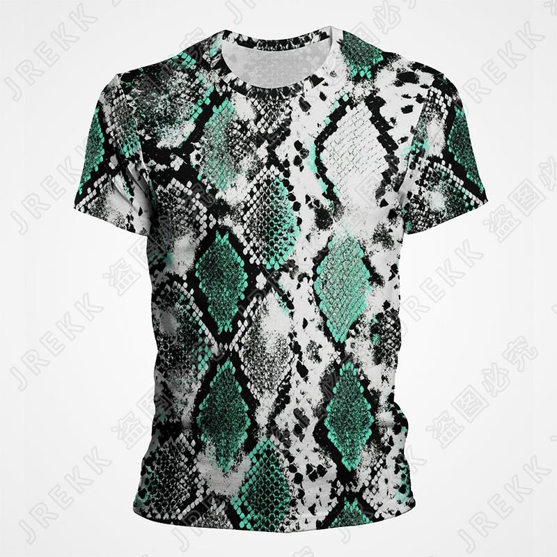 

Летняя 3D футболка с текстурой змеиной кожи Футболка Мужская Женская Футболка с принтом ужасов в виде змеи, готическая мода, уличная одежда Футболка Одежда M