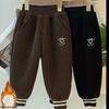 Jungen Samt-gefütterte Freizeithosen - Herbst/Winter 2026 Kollektion Warme Trendige Lange Hosen für Mittelgroße und Kleine Kinder