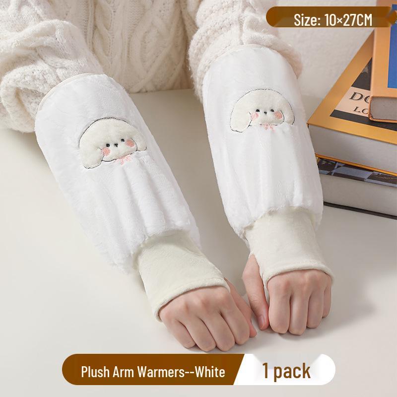 Women's 2-in-1 Gloves & Arm Sleeves: Warm, Waterproof & Anti-Stain for Fall/Winter