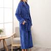 Women's Winter Lengthened Bathrobe Home Clothes Shawl Long Sleeved Robe Coat