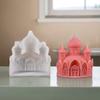 Castle Candle Mold Silicone Soap Wax Making Mold Flexible Reusable Gypsum Concrete Mold for Home Decor Parties Weddings