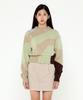 Bb' BENETTON Rhythmic Knit Pullover (Green)
