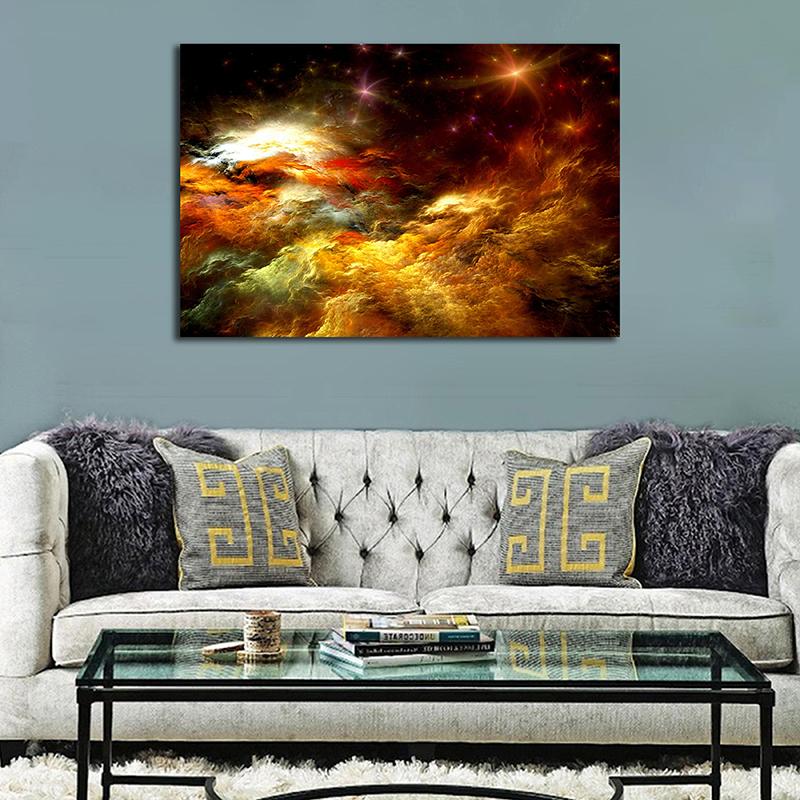 WCIC nowe tajemnicze abstrakcyjne chmury dekoracyjne obrazy tkanina artystyczna dekoracja ścienna w tle domu wiszący obraz!