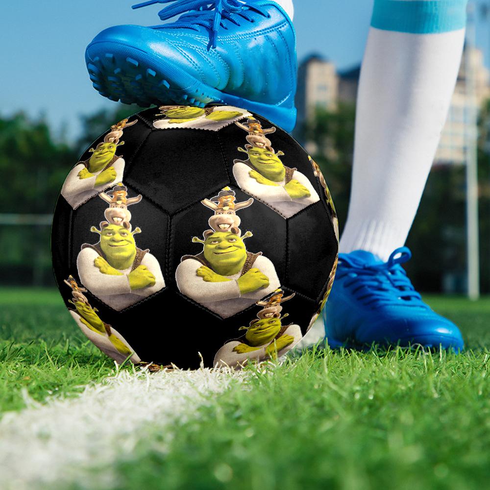 Shrek Theme Size 5 Soccer Ball, Suitable for Both Indoor and Outdoor Matches, a Gift Suitable for Everyone.