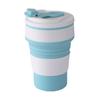 Creative Silicone Folding Cups Outdoor Activity Travel Lightweight Athletic Bottle Gift Mug Coffee Cup with Color Box