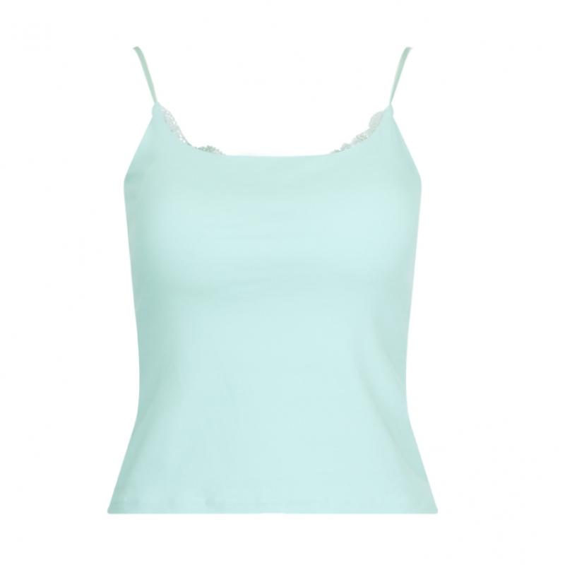 Shop Women Adjustable Strap Built In Cup Camisole With Front Lace 7 Colors Lsl