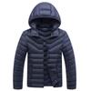 Winter new men's casual cotton-padded clothes flow fashion hooded cotton-padded clothes men's thickened cotton-padded jackets men's