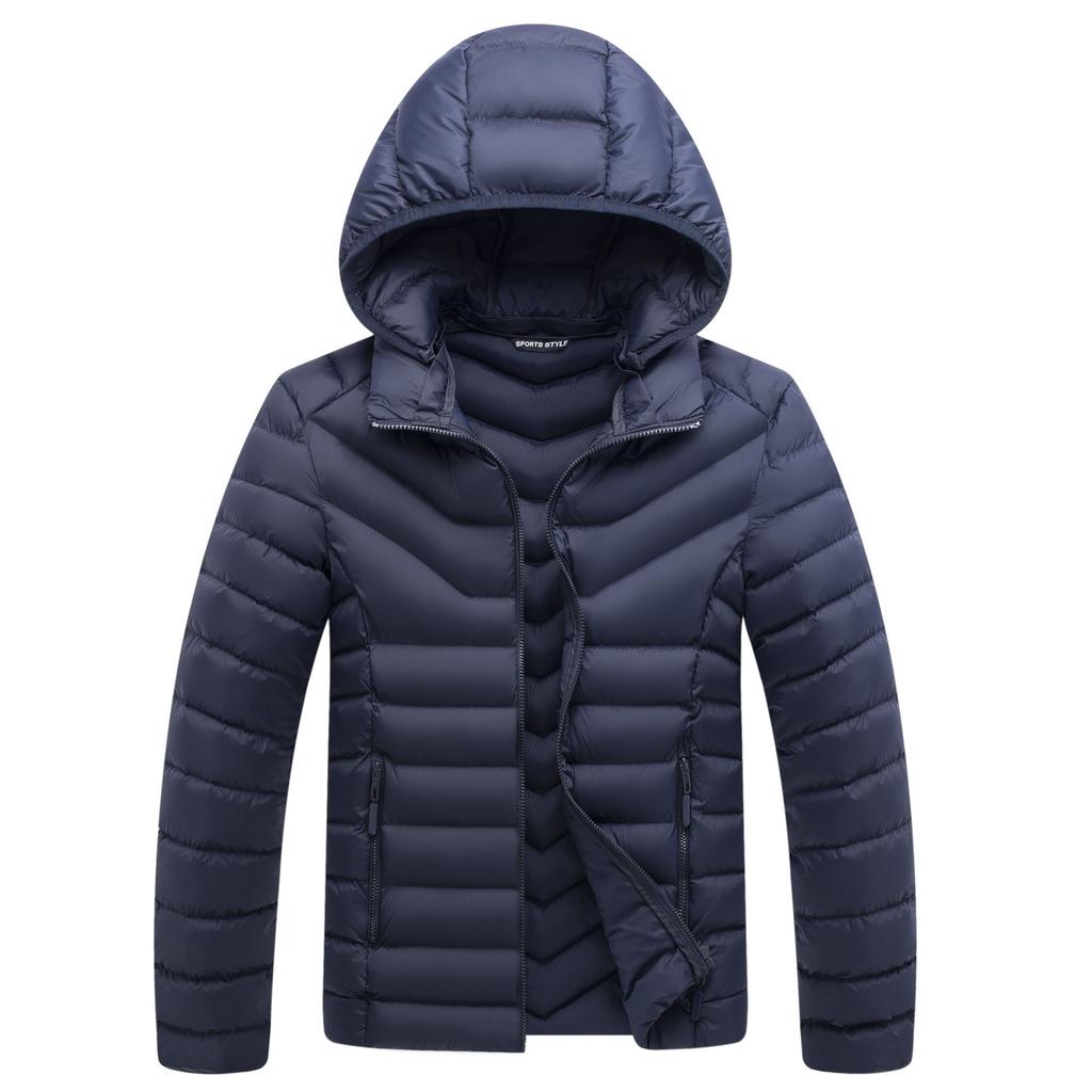 Winter new men's casual cotton-padded clothes flow fashion hooded cotton-padded clothes men's thickened cotton-padded jackets men's