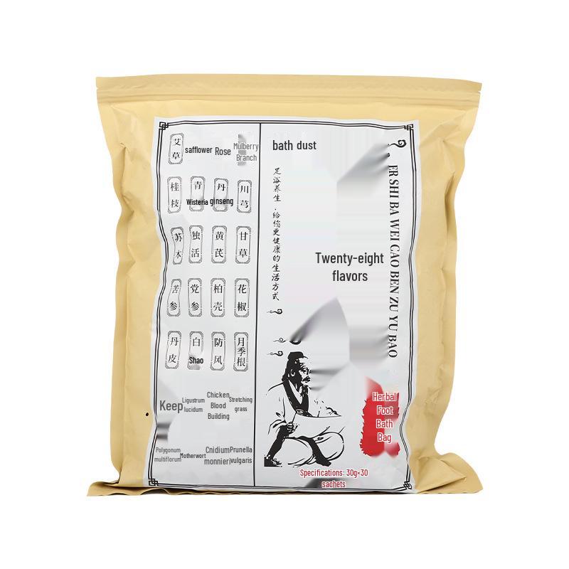 28-Flavor Herbal Foot Soak Bags with Mugwort & Ginger Aromatherapy – No-Boil Required