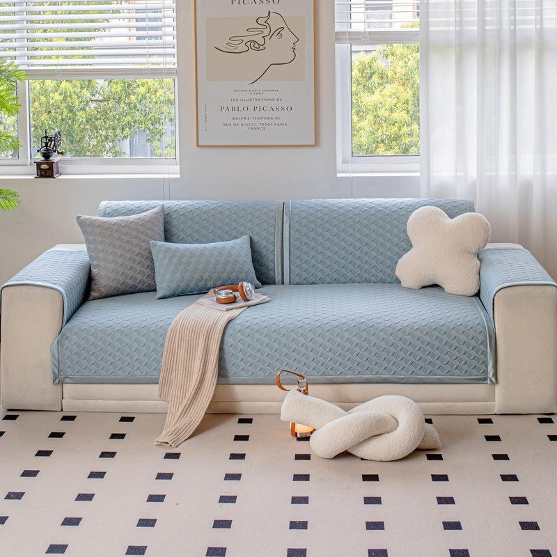 Ice Silk Sofa Cover Summer Universal Non-slip Sofa Mat Cool Feeling Couch Cushion Sofa Towel Couch Slipcovers for Living Room