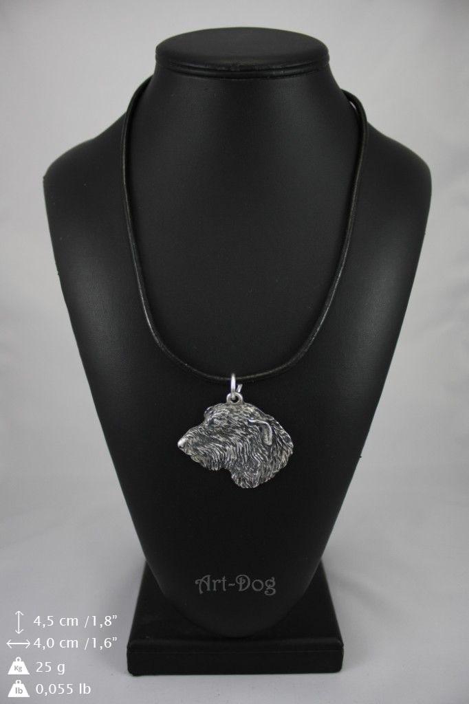 Irish Wolfhound I - Necklace with Dog, Silver-plated Pendant for Dog Fan, Unique Jewelry by Art-Dog Brand