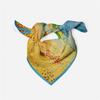 Famous Oil Painting Twill 100% Silk Scarf 53cm Square Scarves Fashion Hijab Women Scarf Wraps Head Scarf Neckerchief Bandana