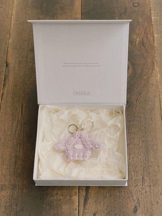 ovbeige OV KNIT KEY-RING_BABY PINK_OE3A1MKR90PKB BABY PINK_FREE