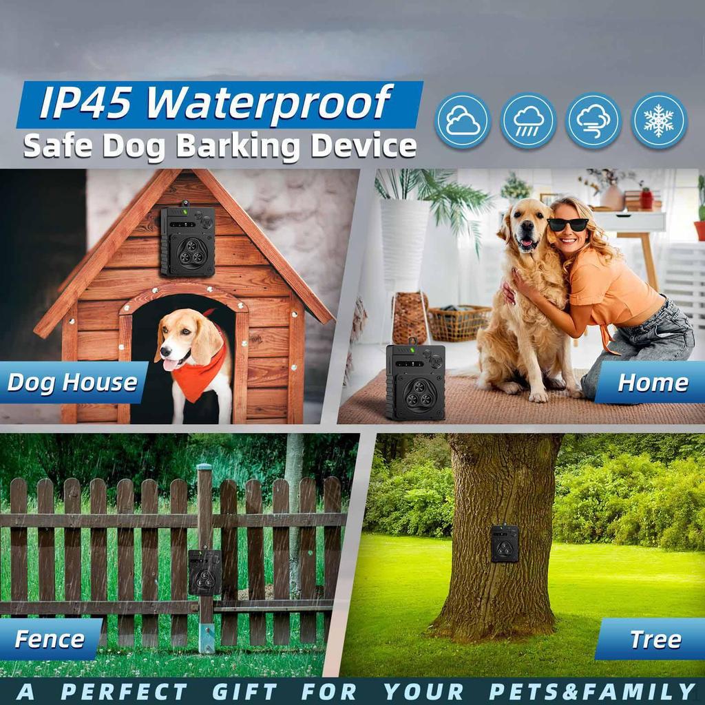 Dog Barking Stop Ultrasonic Control Outdoor Anti Bark Device Repeller Silencer