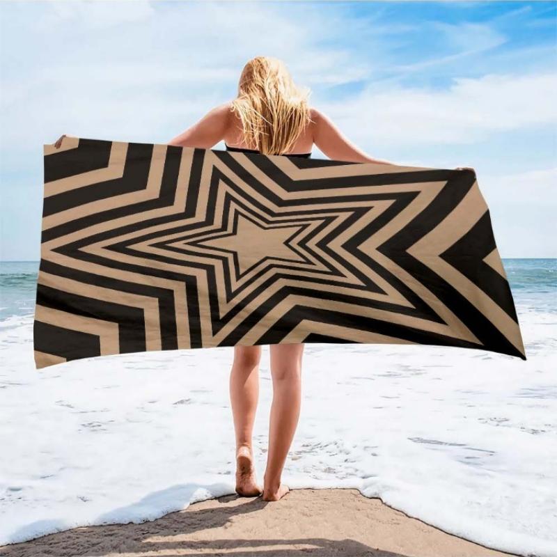 

One Piece of Oversized Microfiber Beach Towel That Is Soft, Quick-Drying, And Sand-Resistant, Perfect for The Beach, Pool, Yoga W30*H60(CM)
