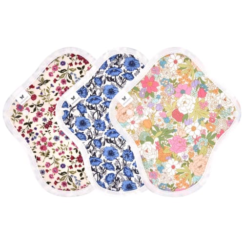 AENUANCE Cloth Pads, Absorbent Sanitary Pads, 3-Piece Set, Thick, 10cc Capacity, Small, Non-Waterproof, AESH-3P-V03