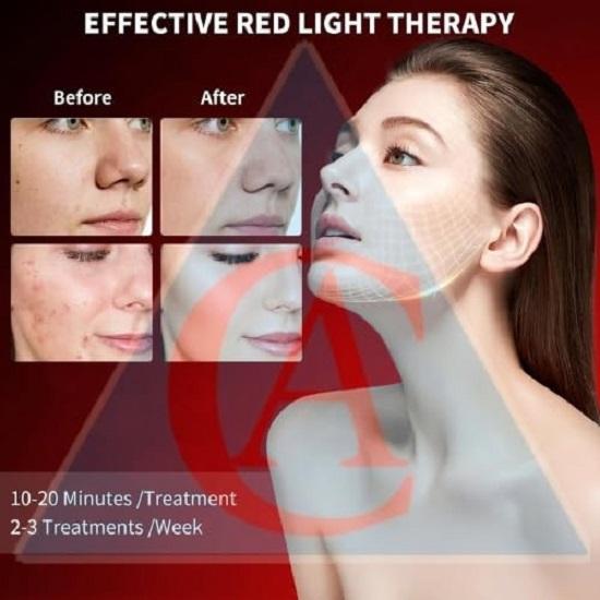 Best Red Light Devices, 7 Color Red Light Machine for Face and Neck, LED Facial Skin Care Beauty Tool At Home led photon light therapy Omega