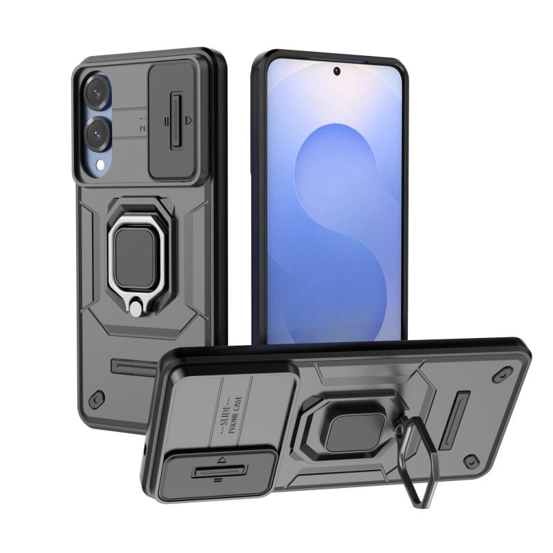For Samsung S25 Edge Case Cover Samsung Galaxy S25 Edge Capas Slide Camera Lens Protective Ring Holder Fundas Samsung S25 Edge