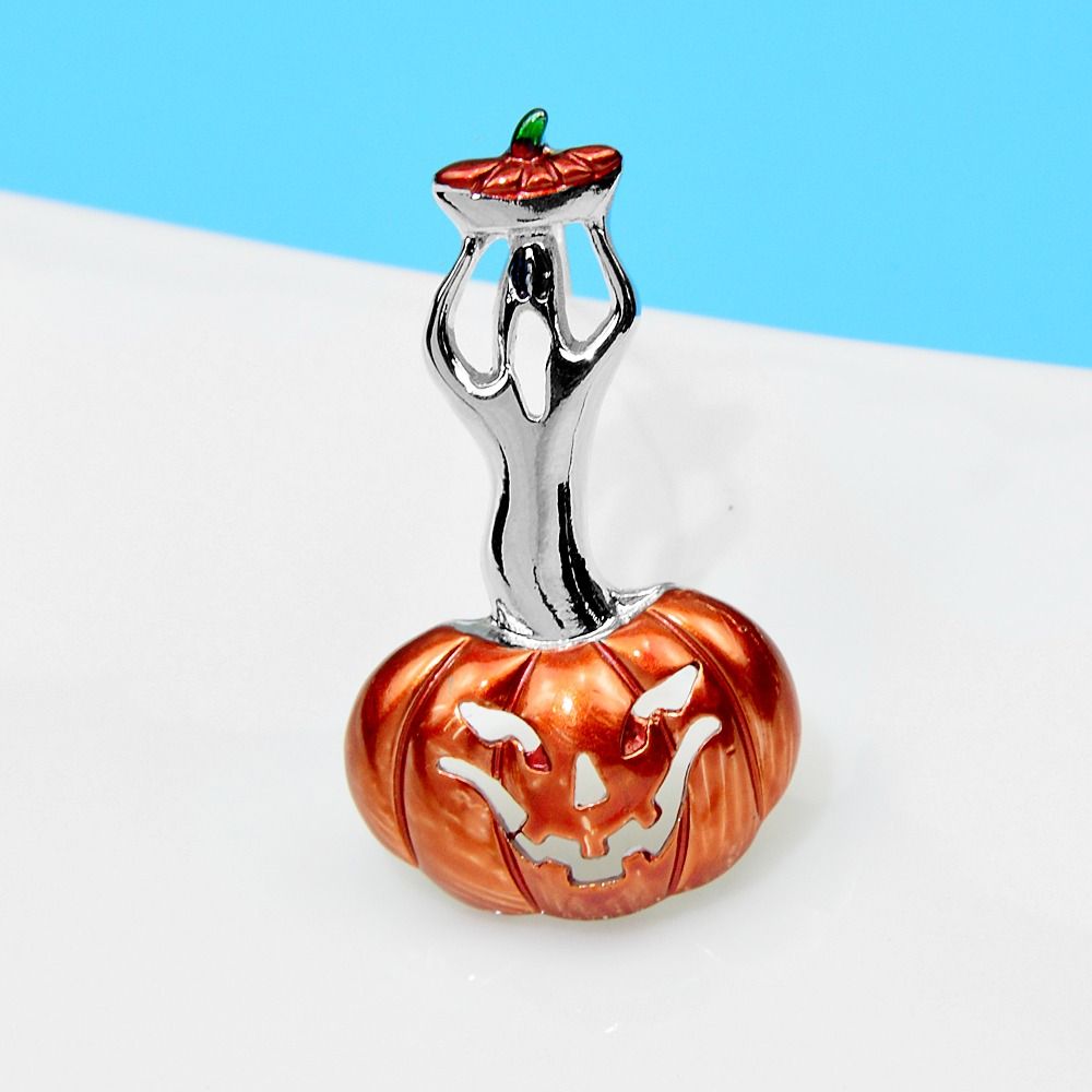 

Enamel Halloween Brooch Zinc Zinc Alloy Pumpkin Lantern Brooch Cool Girls