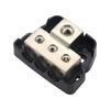 3 Way Distribution Block Car Audio Power Wire Splitter  0 Gauge in  4 Gauge Out