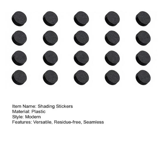 20 Stück Abdunkelungsaufkleber für Smart Glasses Wiederverwendbar Sanfter Klebstoff LED-Anzeigeabdeckungen Mattschwarz Sichtschutzaufkleber Smart Glasses Zubehör