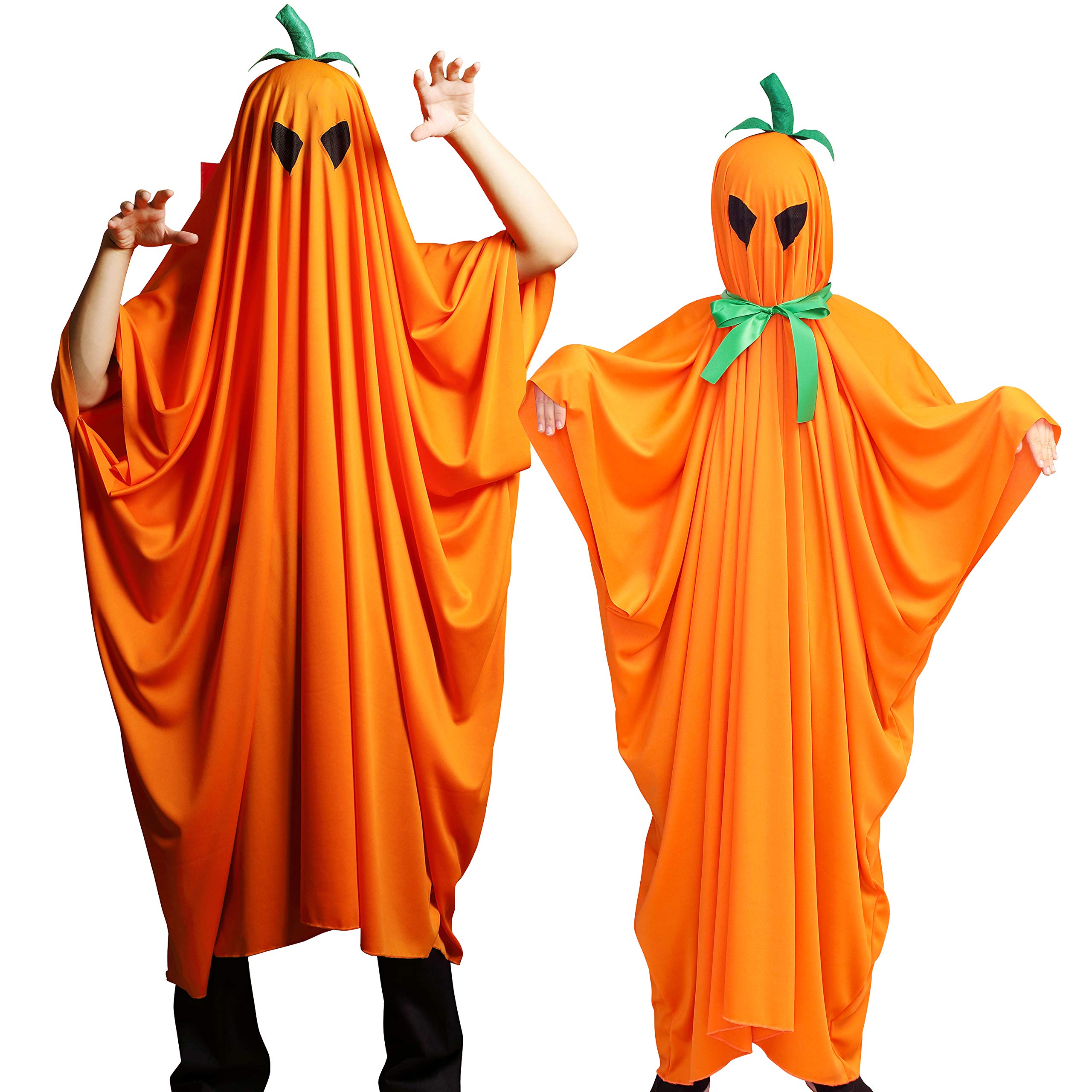 

Clearstone Cosplay Halloween Rain Pumpkin Orange 2-Way Poncho, Unisex, тыква