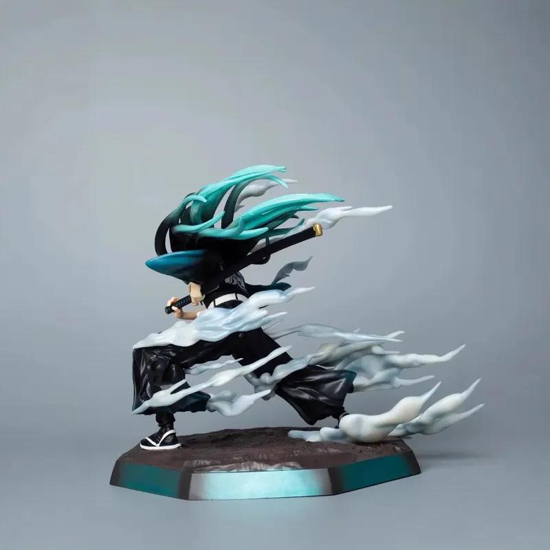 18cm Anime Demon Slayer Muichiro Tokito Action Figures GK Statue PVC Desktop Decoration Collectible Ornament Model Toys Gifts