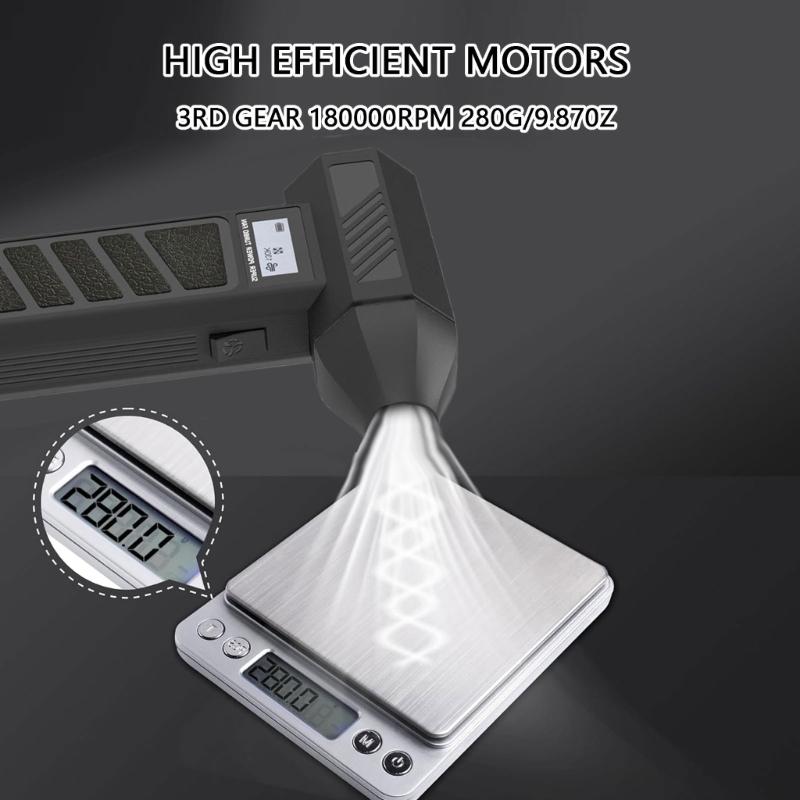 Electric Air Dusters 130000RPM Power Cordless Air Dusters Adjustment Blower Rechargeable Dust Blower for Computer Keyboard