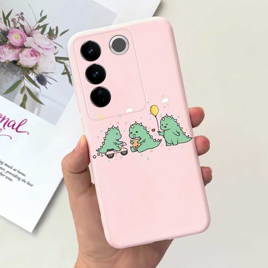 For Vivo V27 Case Vivo V27e V2237 Cute Fashion Painted Cover Soft Silicone Phone Case For Vivo V27 Pro V 27 V27e Back Cover Bags