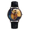 Reloj de Lujo para Mujer Nueva Moda Preciosa Esfera de Gato Relojes de Pulsera para Dama Niñas Estudiantes Relojes de Cuarzo de Cuero Reloj Regalo Montre Femme