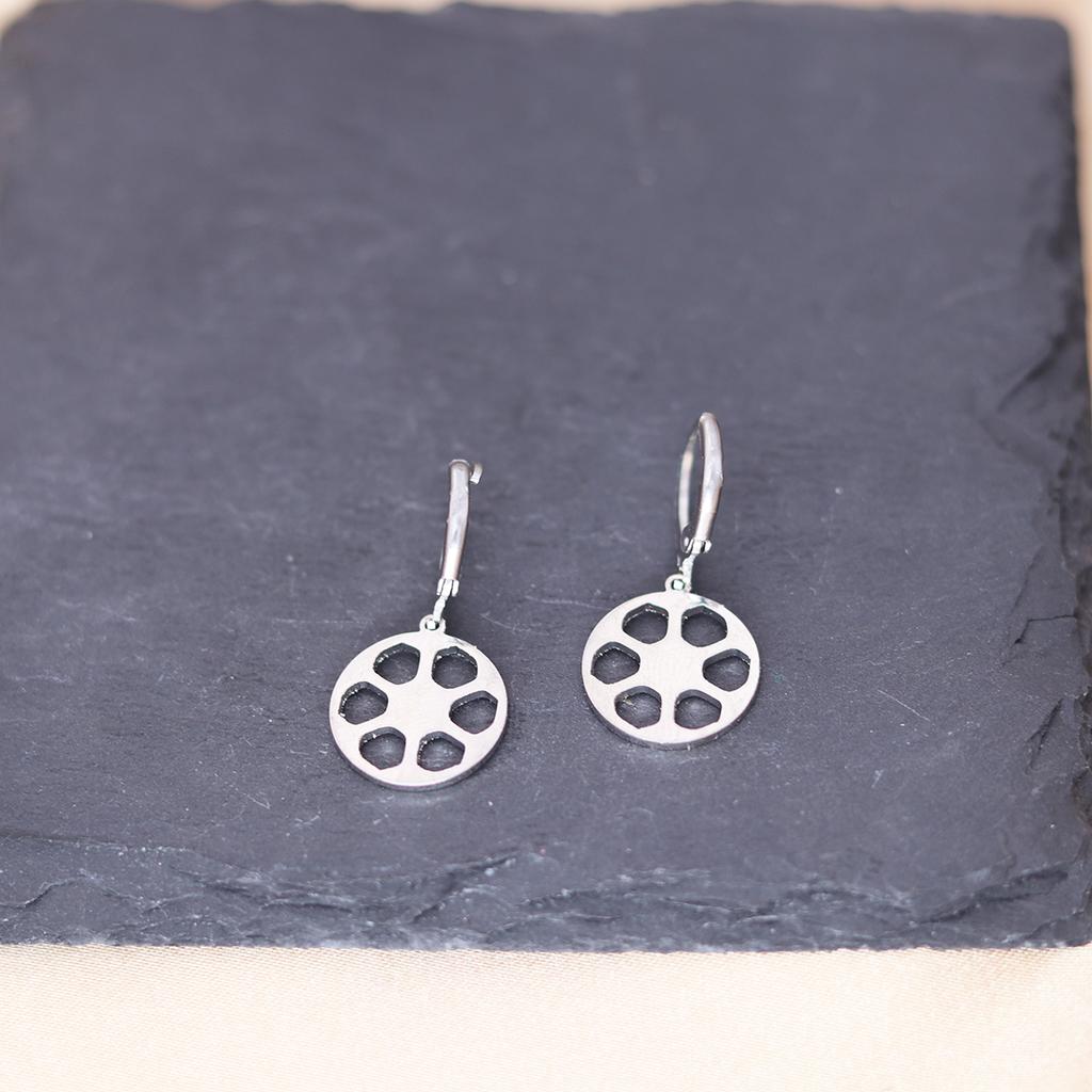 Kinitial Stainless Steel Unicorn Ankh Triangle Cross Snowflake Dandelion Mermaid Earrings For Women Trendy Piercing Jewelry