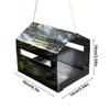 Outdoor Bird Feeder Garden Bird Feeder Outdoor Garden Decoration Hangable Feeding House For Backyard Balcony Camping Tree Home