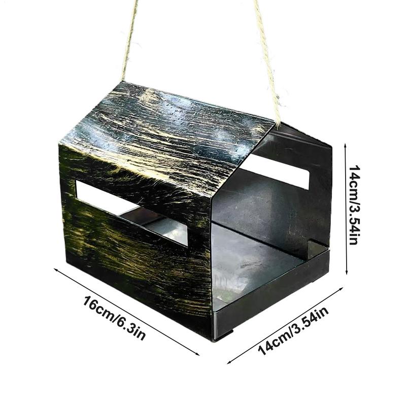 Outdoor Bird Feeder Garden Bird Feeder Outdoor Garden Decoration Hangable Feeding House For Backyard Balcony Camping Tree Home