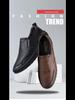 2022 Spring/Autumn Men's Handmade Casual Leather Shoes - Soft Leather, Soft Sole, Perfect for Middle-aged Dads