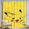 Miniso animacinis Pikachu užuolaidos svetainei animacinis išardomas miegamajam premium užuolaida blokuojanti šviesą poliesteris idealus sėdėjimui