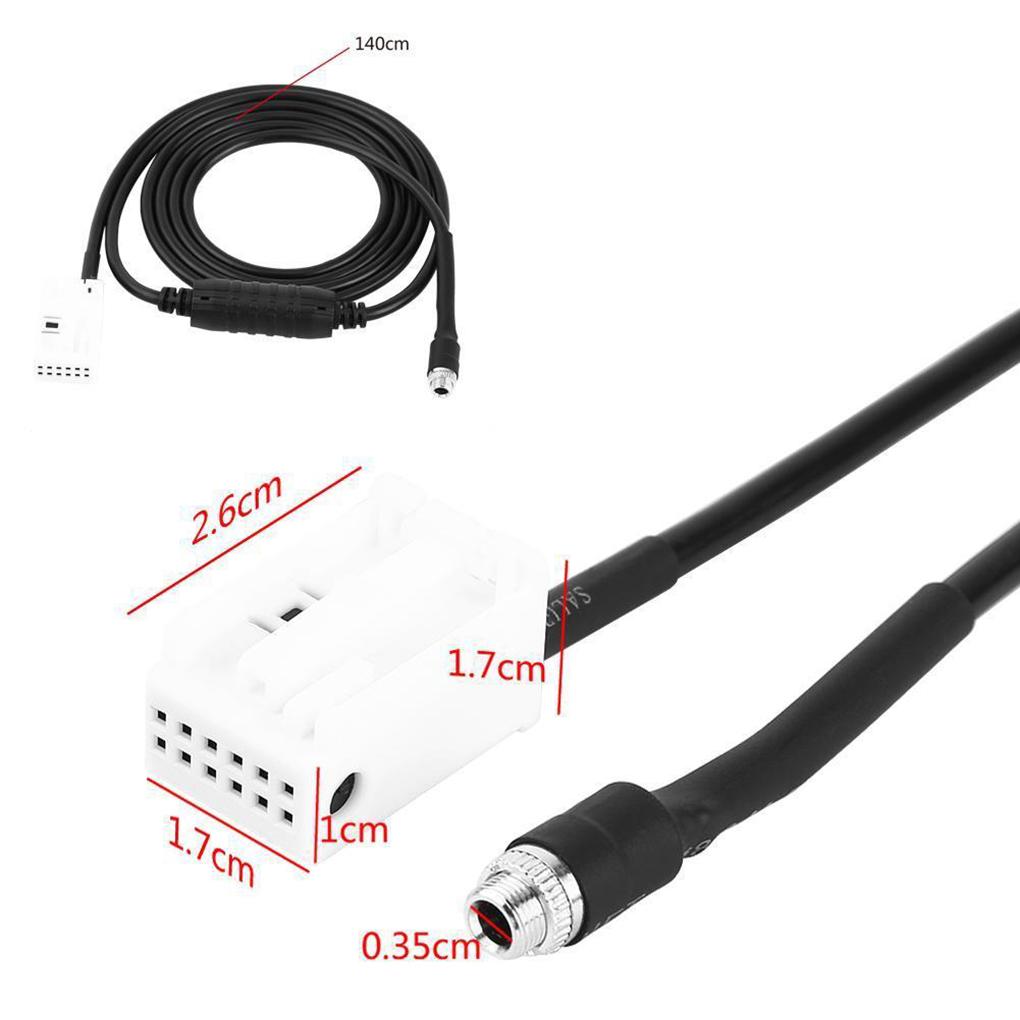 Car Female AUX Auxiliary Audio Input Adapter Cable for E60 E61 E63 E64 Car-Styling
