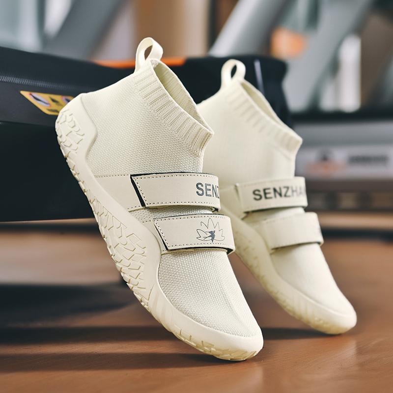 High Quality Brand Men's Casual Shoes Fashionable Men's Sports Shoes Couple's Breathable Training Shoes Fitness Yoga Shoes Red
