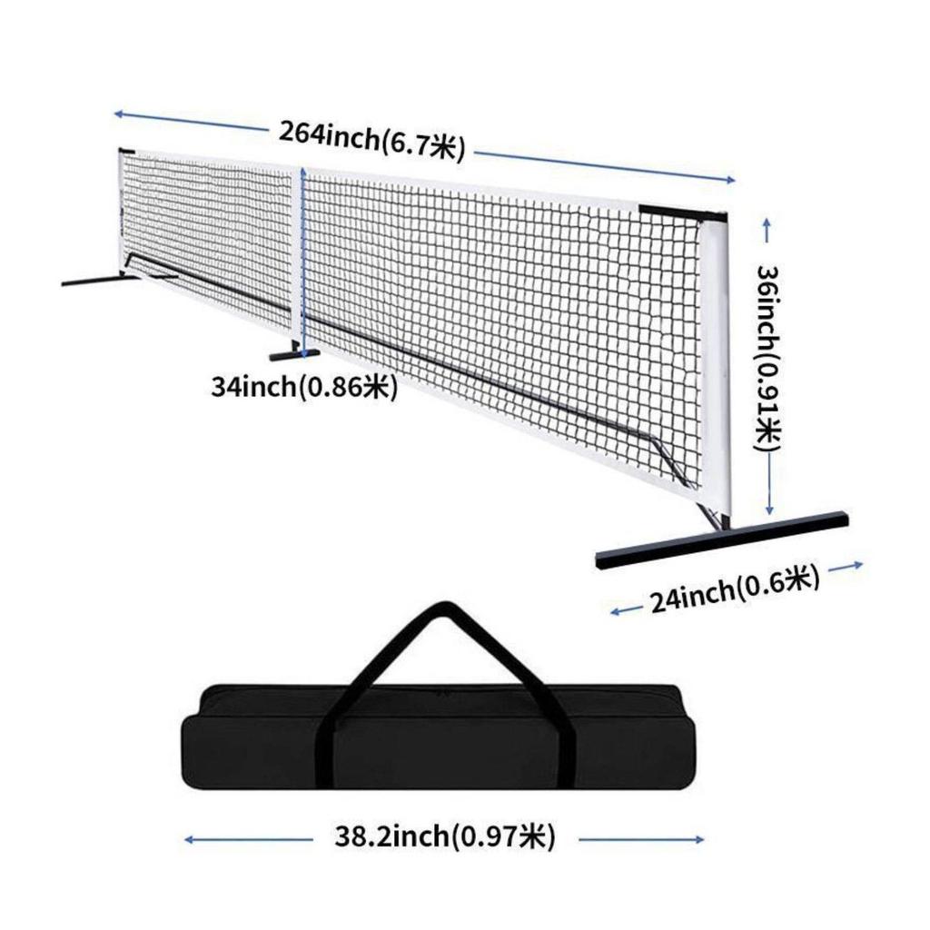 Portable Pickleball Net Easy to Install Sports Equipment Long-Lasting Steel