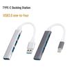 USB-C 4-in-1 Docking Station Hub with 3.0 Splitter Expansion