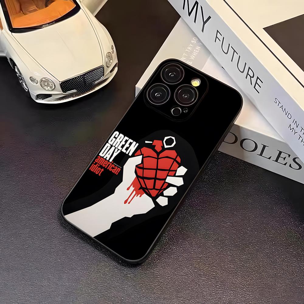 G-Green Day Band Phone Case For 16 Pro Max Iphone 17 Pro Max 14 15 Plus 12 13 11 Pro Xr X Xs SE Back Cover