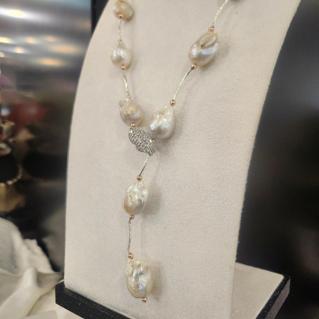 Atria Baroque Pearl Y-Shaped Long N Long-String Pearl Necklace JQNNEJJ0001WHF