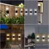 Solar Wall Lamp Outdoor Waterproof Solar Powered Up/Down Lighting for Garden Yard Home Exterior Decoration IP65 Solar Path Light