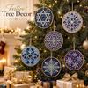 Creative Weekend Activity Kit 6Pcs/Set Christmas Ornaments DIY Faux Pearl Art Kit, Hanging Decorations Craft Personalized Tree with Round Charms