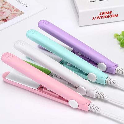 1 Stück tragbarer Mini-Haarglätter, Lockenstab, Keramik-Glättungs-Styling-Tools, Locken und geglättete Dual-Use-Schiene