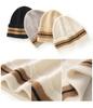 Unisex 100% Pure Cashmere Winter Beanie - Warm Knit European and American Style Slouch Hat