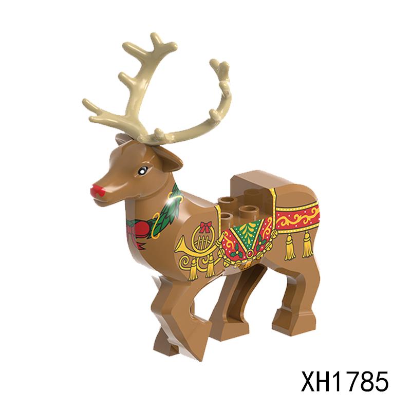 Magic Movies Medieval Animal Figure Building Blocks Dragon Elk Wild Boar Bighorn Sheep Dog Mini Model Bricks Toys DIY Kids Gifts